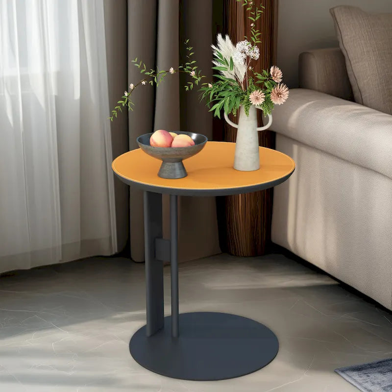 Table basse carrée moderne avec 2 tiroirs, table d'appoint blanche 31,5 Mecha Style (grandes et petites tables vendues séparément)-19