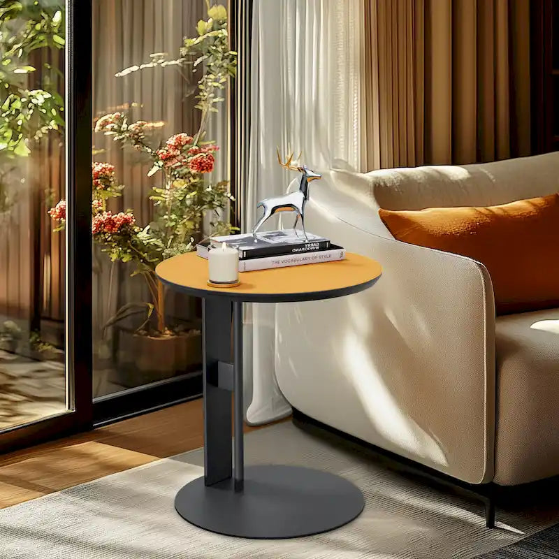 Table basse carrée moderne avec 2 tiroirs, table d'appoint blanche 31,5 Mecha Style (grandes et petites tables vendues séparément)-21