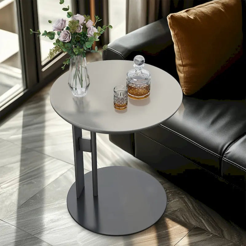 Table basse carrée moderne avec 2 tiroirs, table d'appoint blanche 31,5 Mecha Style (grandes et petites tables vendues séparément)-28