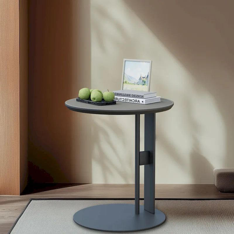 Table basse carrée moderne avec 2 tiroirs, table d'appoint blanche 31,5 Mecha Style (grandes et petites tables vendues séparément)-30