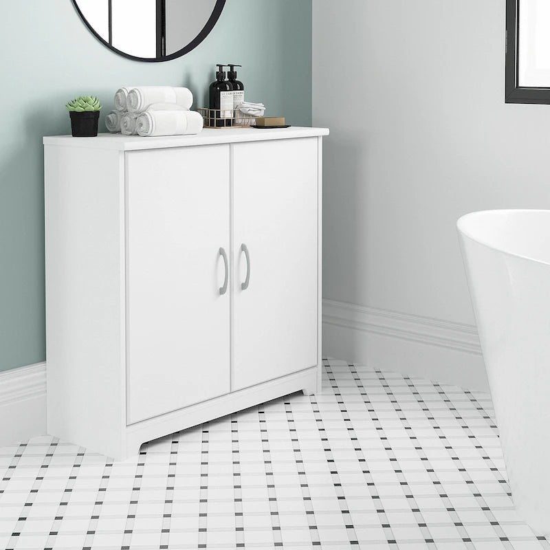 Armoire de rangement pour petite salle de bain Cabot avec portes, par Bush Furniture-45