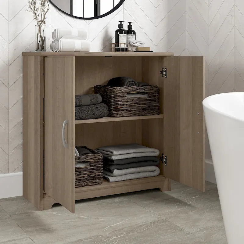 Armoire de rangement pour petite salle de bain Cabot avec portes, par Bush Furniture-23