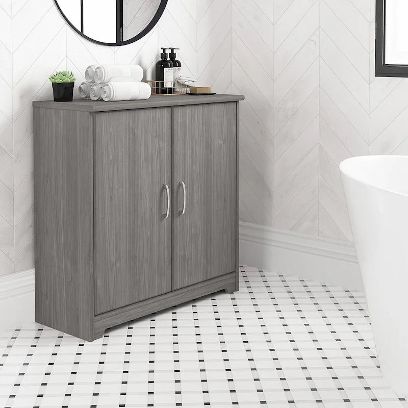 Armoire de rangement pour petite salle de bain Cabot avec portes, par Bush Furniture-41