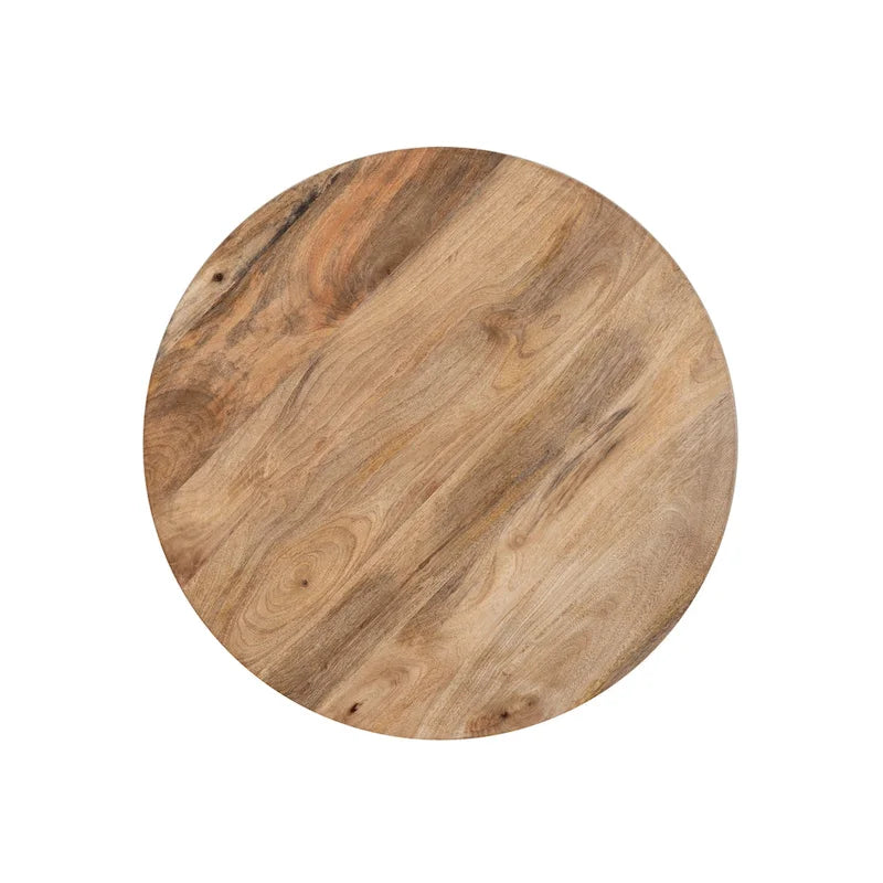 Table basse Tayla en bois naturel et fer-5