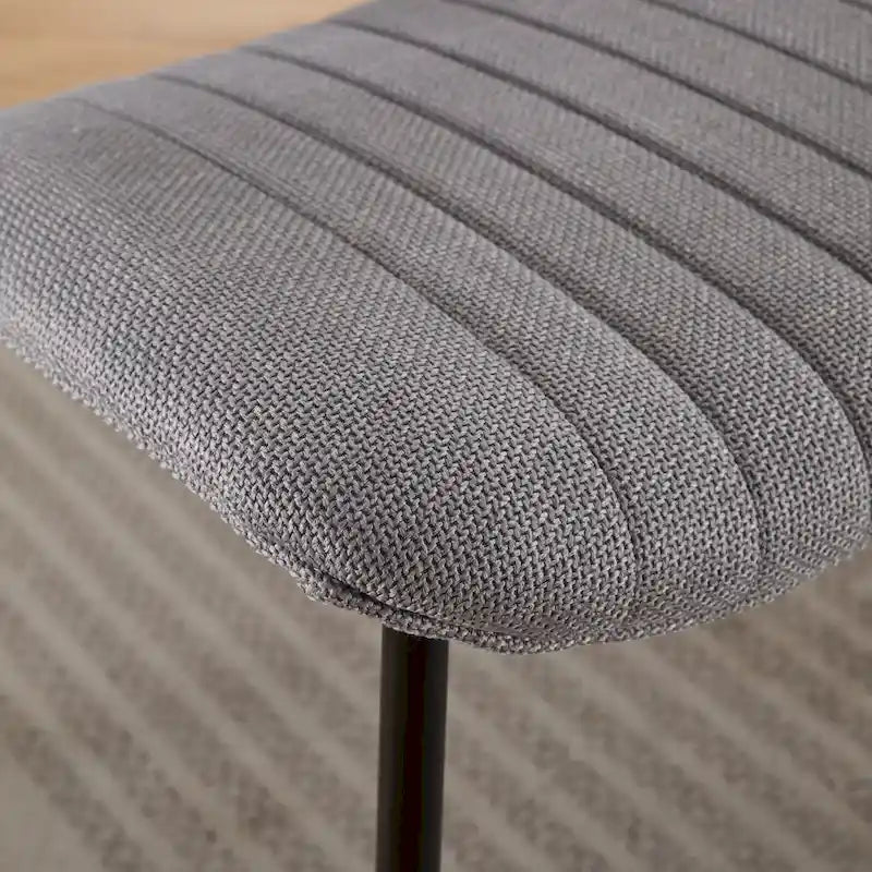 Chaises de salle à manger modernes sans accoudoirs, rembourrées et avec pieds en métal, GDFStudio-15