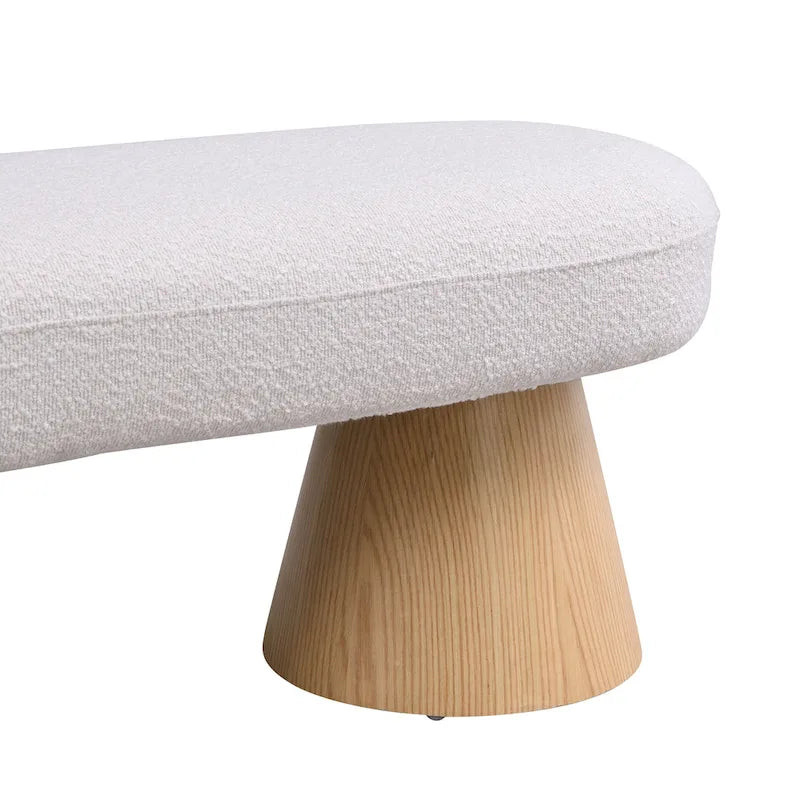 Christopher Knight Home - Banc de salle à manger capitonné Benjamin, siège polyvalent pour l'entrée et la chambre avec pieds en bois robustes-9