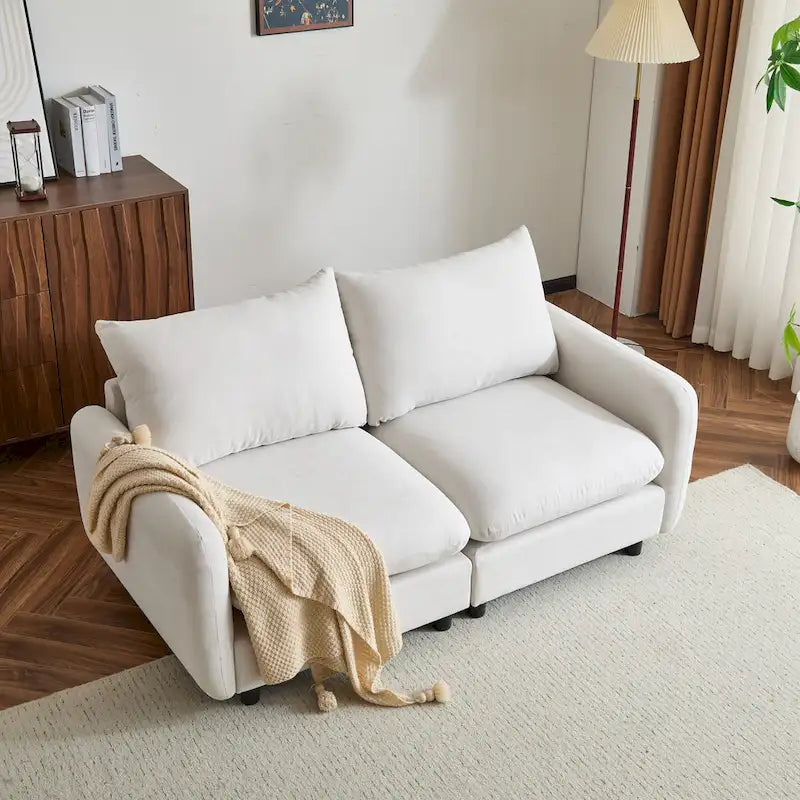 Christopher Knight Home - Canapé d'angle modulaire moderne Evelyn 2 places-2