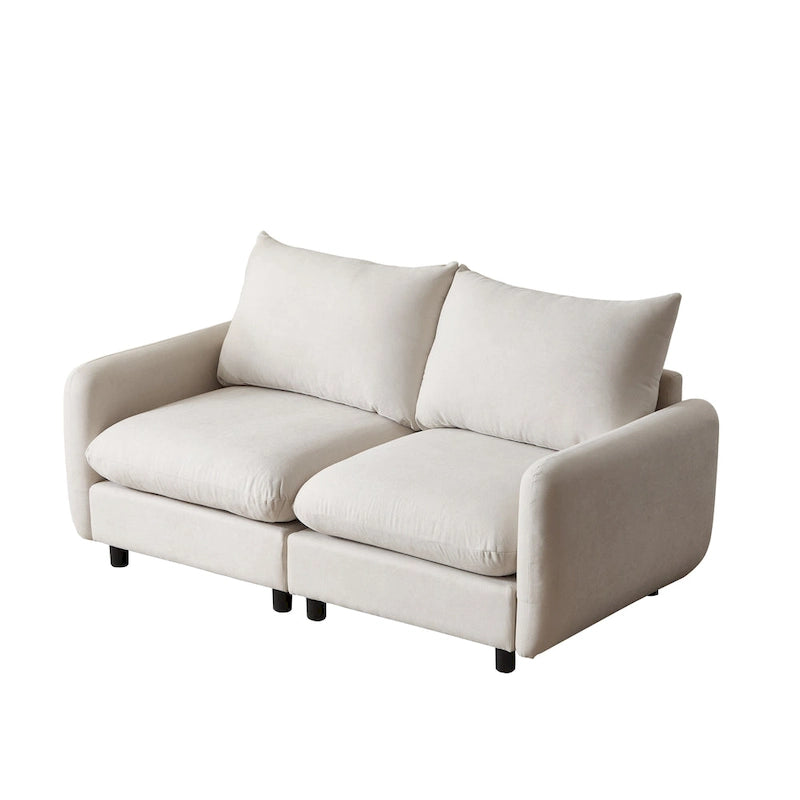 Christopher Knight Home - Canapé d'angle modulaire moderne Evelyn 2 places-3