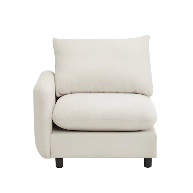 Christopher Knight Home - Canapé d'angle modulaire moderne Evelyn 2 places-6