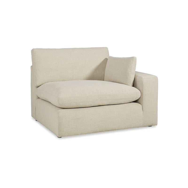 Canapé d'angle 5 pièces Elyza ivoire avec méridienne, Signature Design by Ashley - 135 cm (L) x 135 cm (P) x 36 cm (H)-5