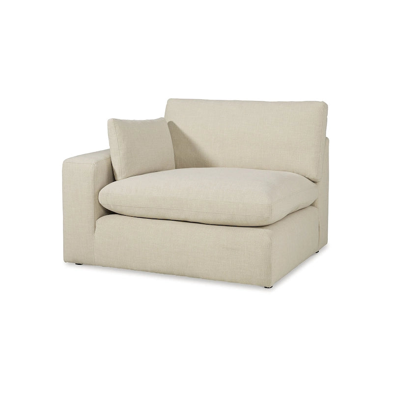 Canapé d'angle 5 pièces Elyza ivoire avec méridienne, Signature Design by Ashley - 135 cm (L) x 135 cm (P) x 36 cm (H)-12