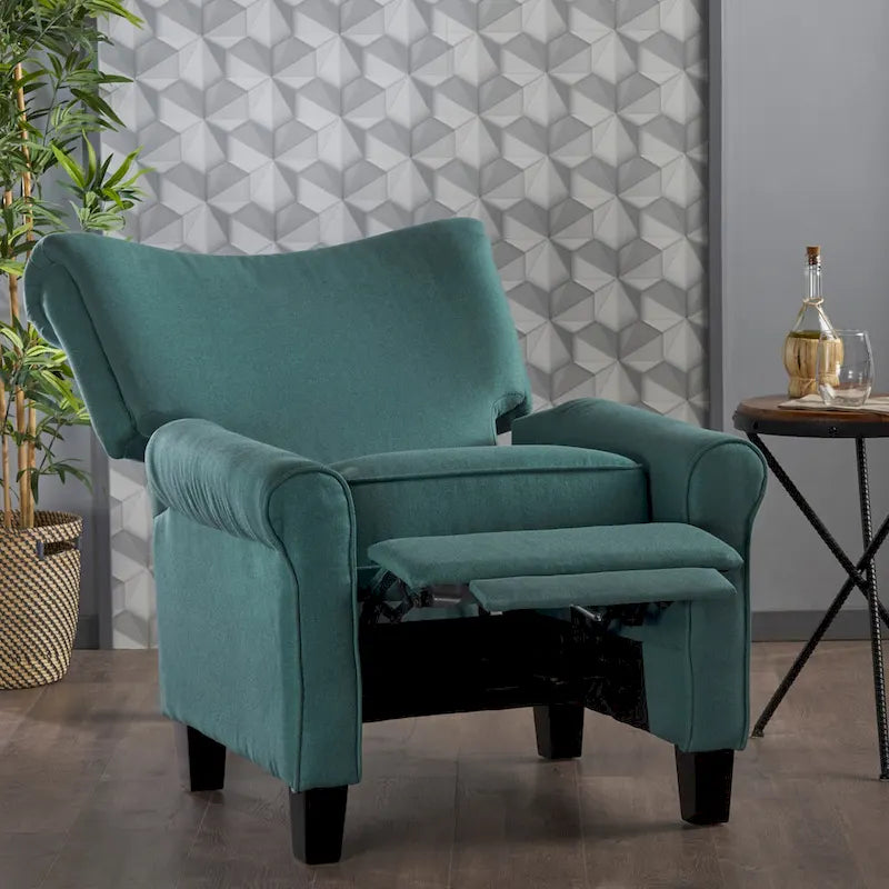 Fauteuil inclinable manuel standard Roomfitters, fauteuil de salon confortable pour le salon et la chambre, bleu sarcelle-3