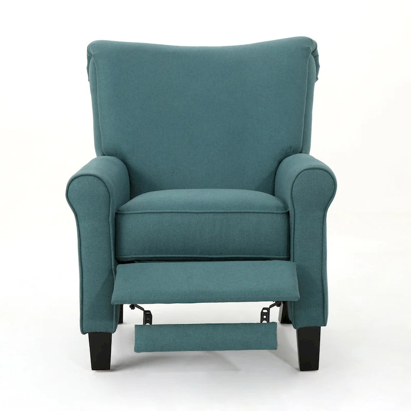 Fauteuil inclinable manuel standard Roomfitters, fauteuil de salon confortable pour le salon et la chambre, bleu sarcelle-8