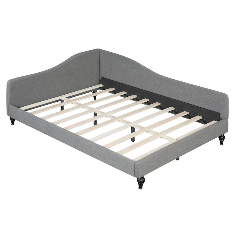 Lit de jour en forme de L avec pieds en bois-17