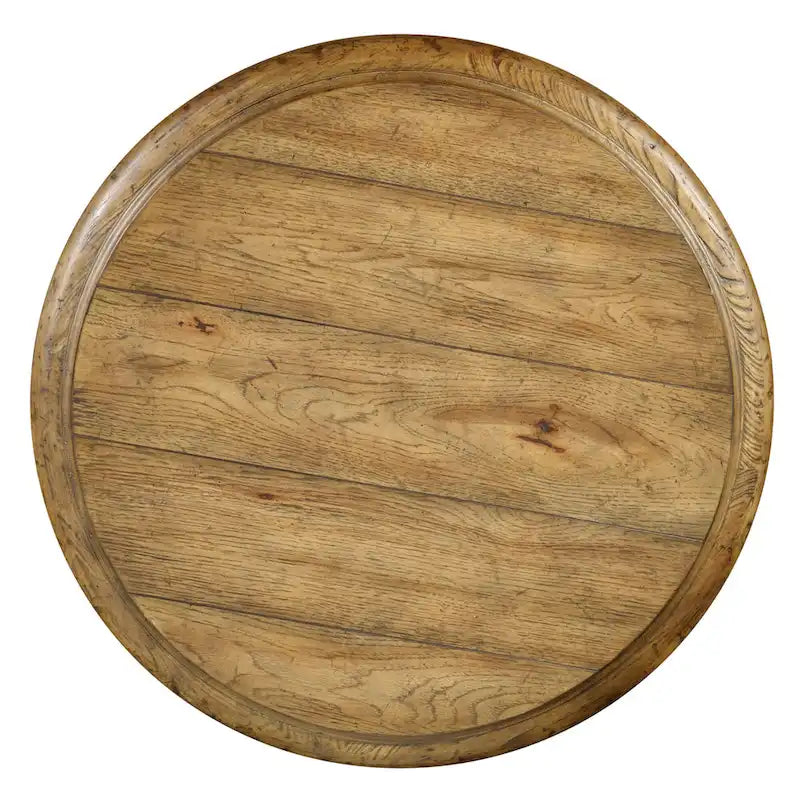 Table piédestal en bois dur de 30 pouces de diamètre de Hooker Furniture-2