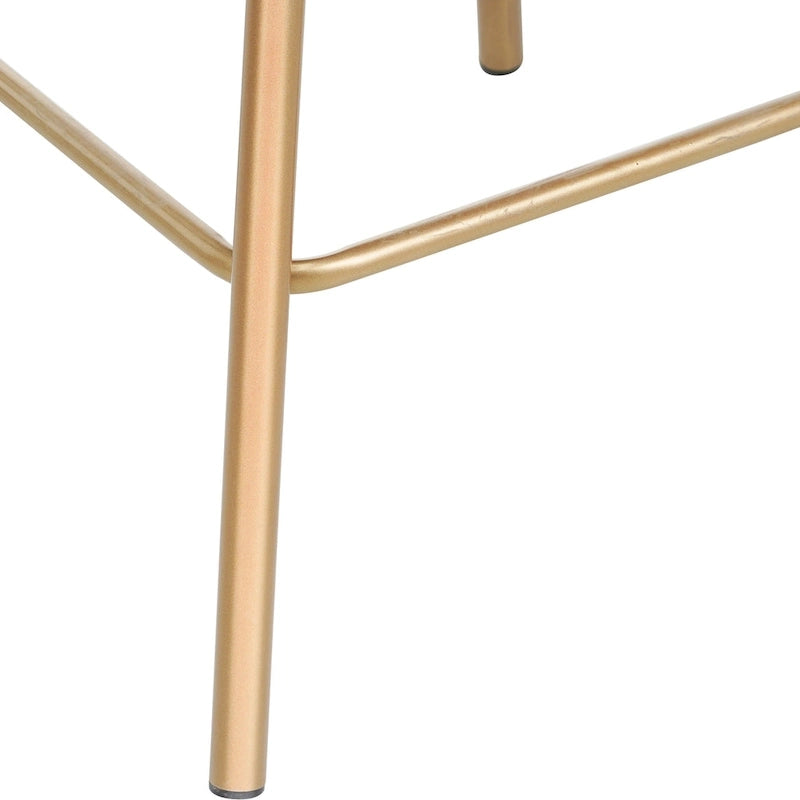 Tabourets de bar pivotants à 180° Christopher Knight Home Bremen 26 en velours avec pieds en métal (lot de 2)-10