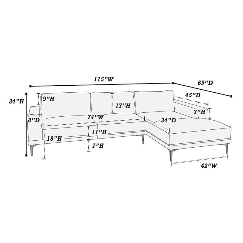 Ensemble canapé d'angle Kemy 2 pièces avec méridienne gauche, similicuir bleu encre-5