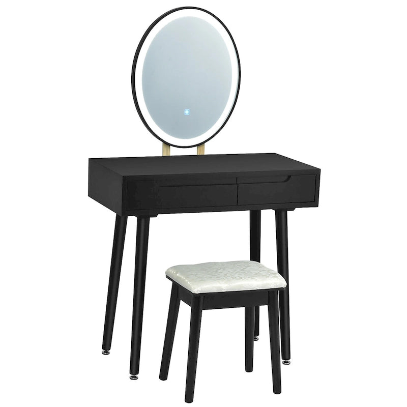 Coiffeuse Costway avec écran tactile et 3 modes d'éclairage - Voir les détails-7