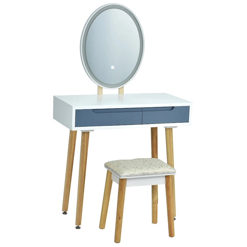Coiffeuse Costway avec écran tactile et 3 modes d'éclairage - Voir les détails-14