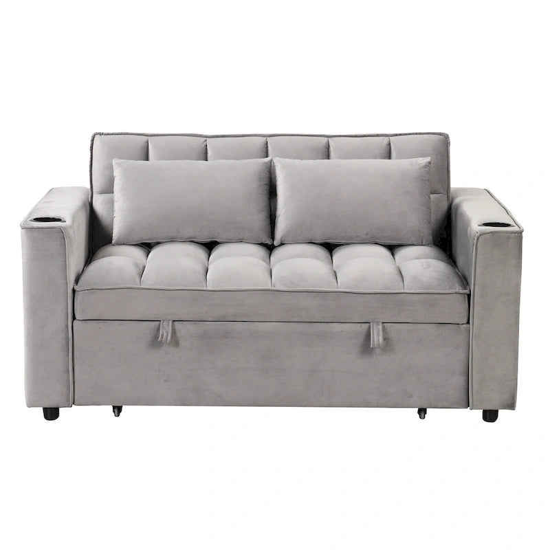 Canapé-lit multifonctionnel Roomfitters 58 4-en-1 avec porte-gobelet et port USB pour salon ou appartement-13