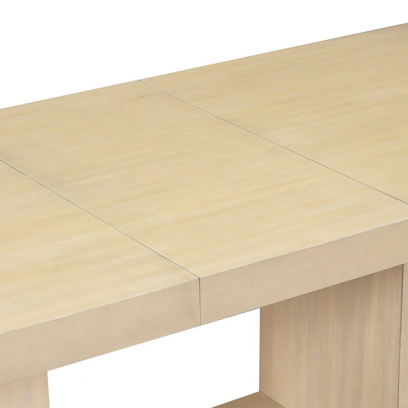 Ensemble de salle à manger contemporain 6 pièces avec table à pied central et 4 chaises-14