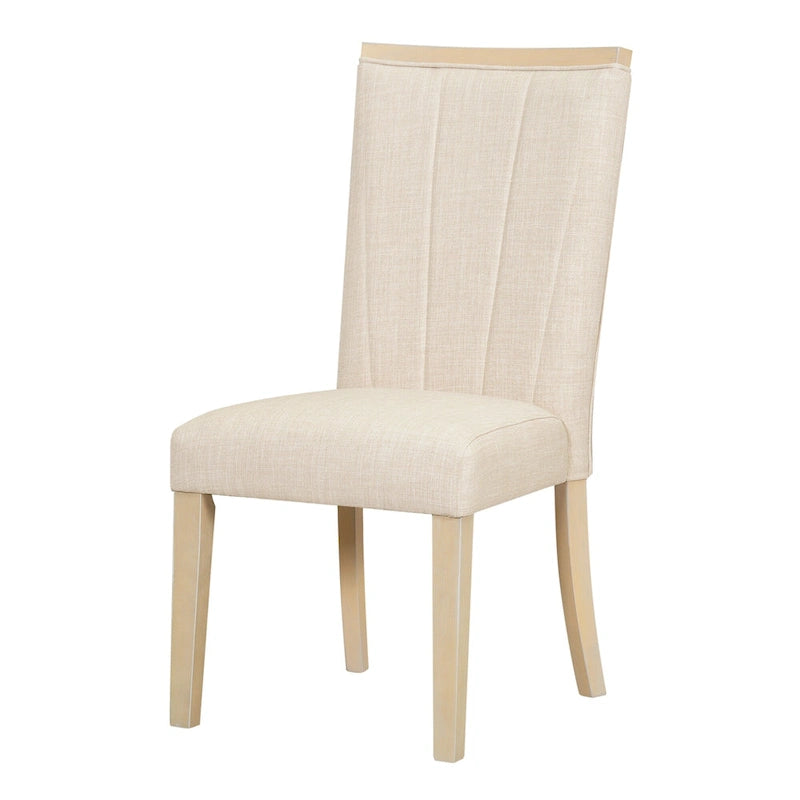 Ensemble de salle à manger contemporain 6 pièces avec table à pied central et 4 chaises-18