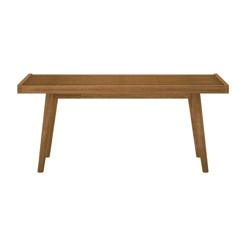 Banc d'entrée simple en bois de style Mid-Century, Plank and Beam - 41,3 cm L x 16,5 cm l x 17,5 cm H-22