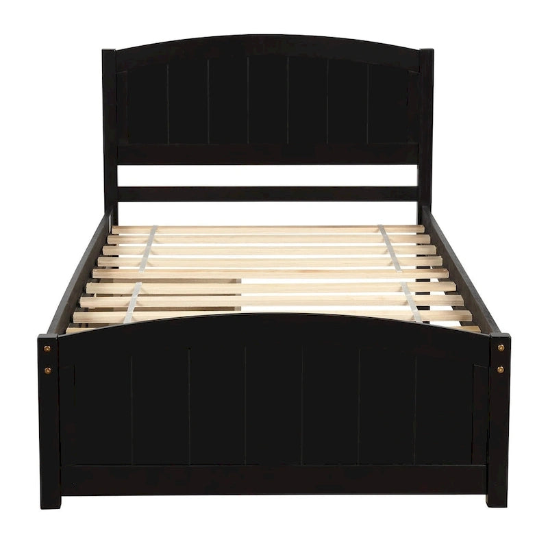 Lit plateforme simple avec deux tiroirs-2