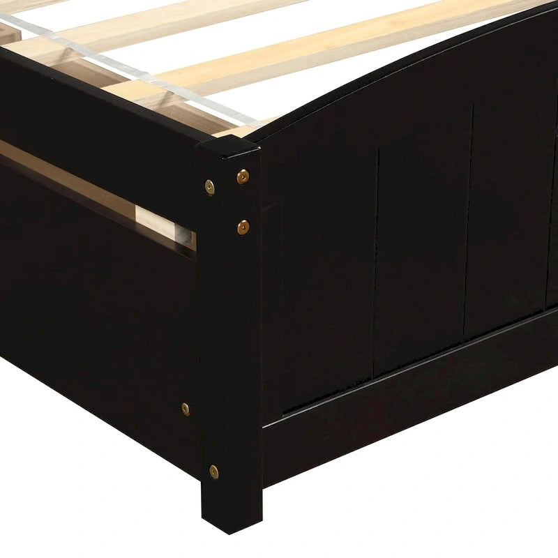 Lit plateforme simple avec deux tiroirs-7