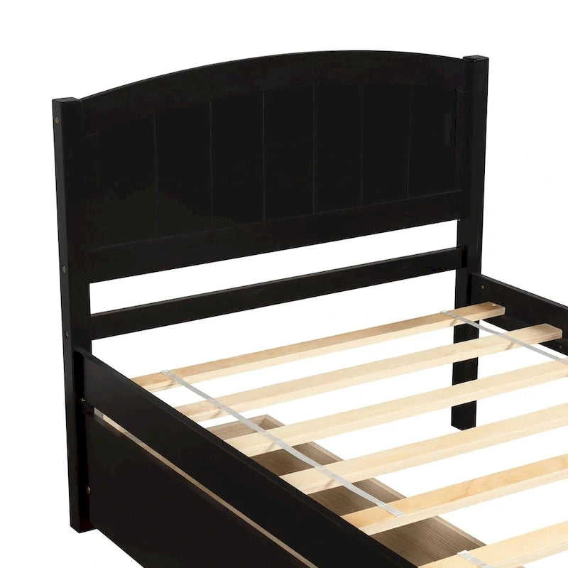 Lit plateforme simple avec deux tiroirs-8