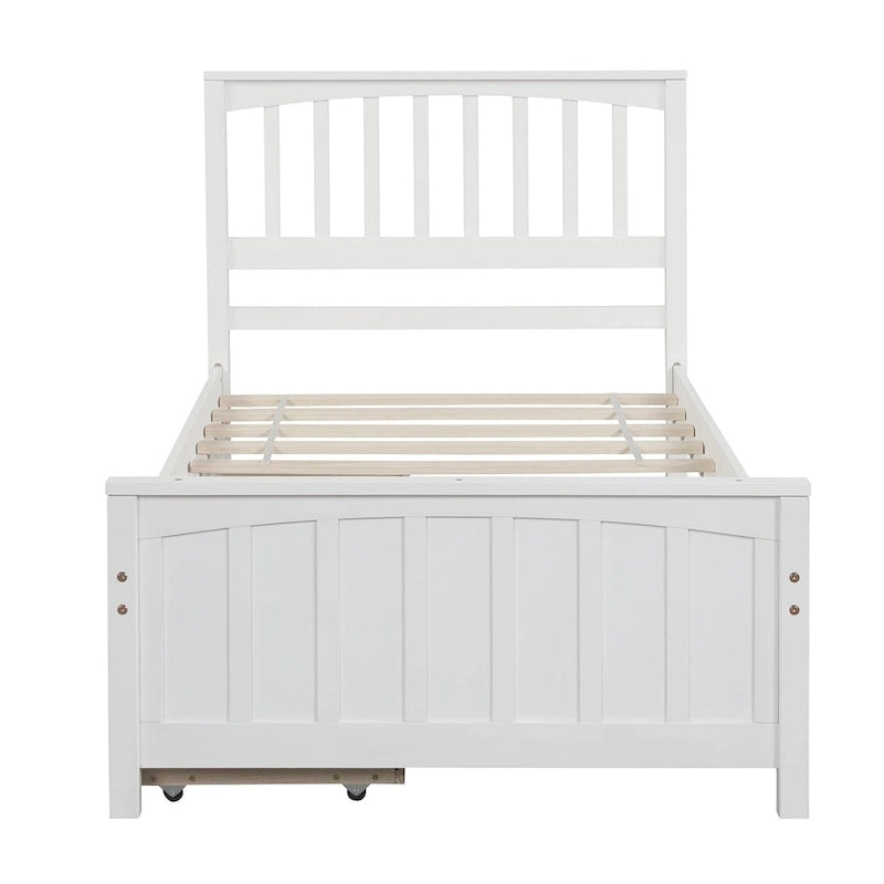 Lit plateforme simple avec deux tiroirs-13