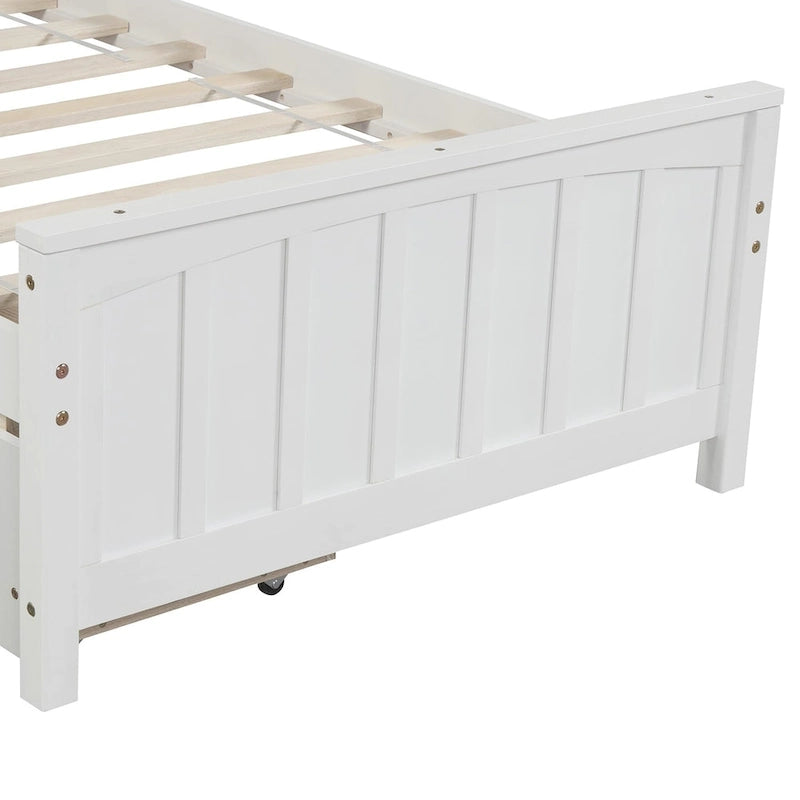 Lit plateforme simple avec deux tiroirs-18