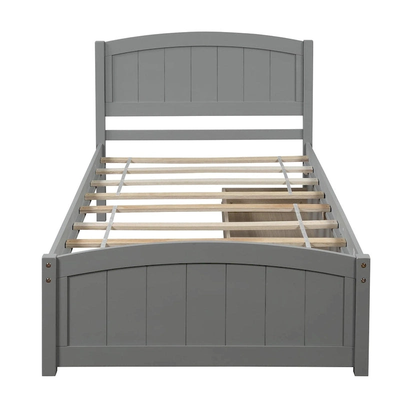 Lit plateforme simple avec deux tiroirs-22