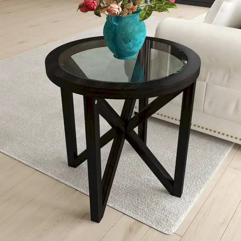 Table en verre moderne et simple