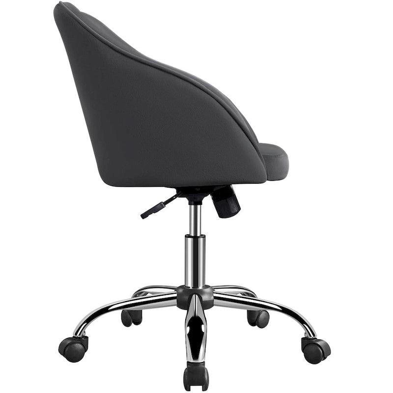 Chaise de bureau Yaheetech pour bureau à domicile, chaise d'ordinateur pivotante à 360° et réglable en hauteur