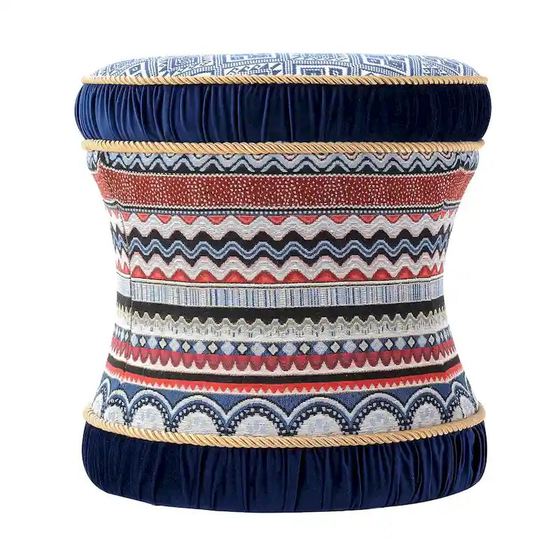 Tabouret de coiffeuse décoratif Leona, pouf-6