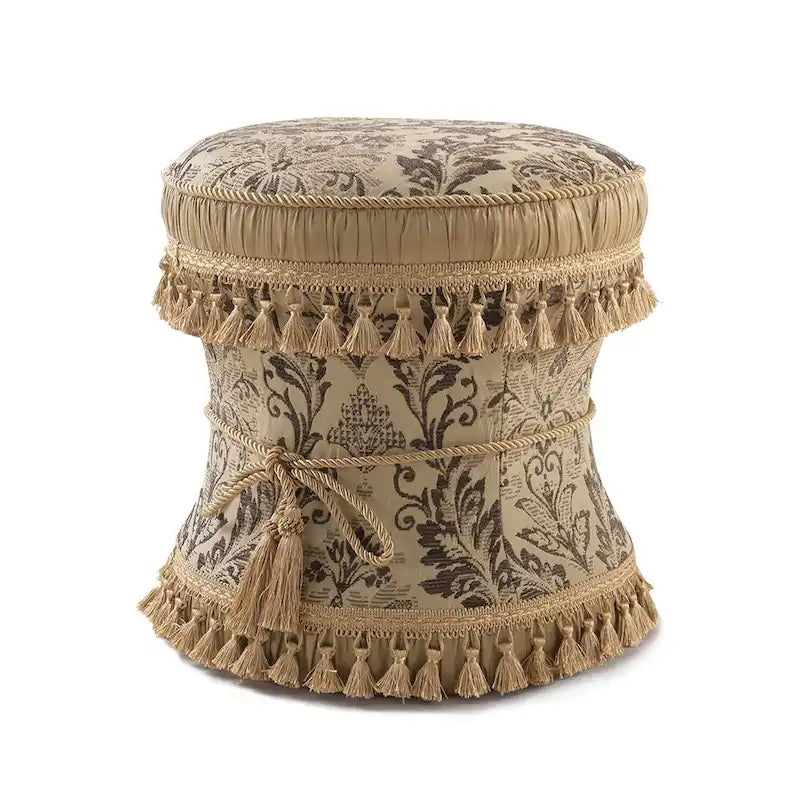 Tabouret de coiffeuse décoratif Leona, pouf-8