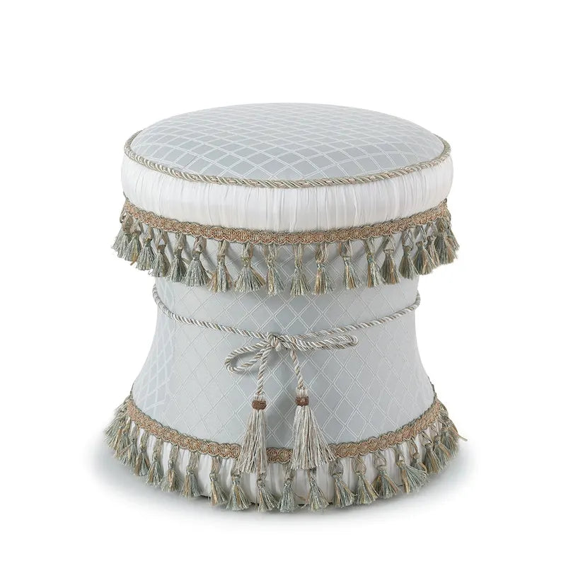 Tabouret de coiffeuse décoratif Leona, pouf-10