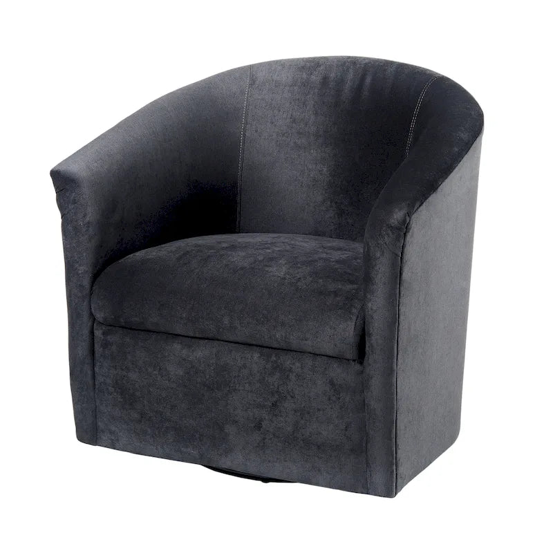 Fauteuil pivotant Ellery en microfibre moderne de Greyson Living-26
