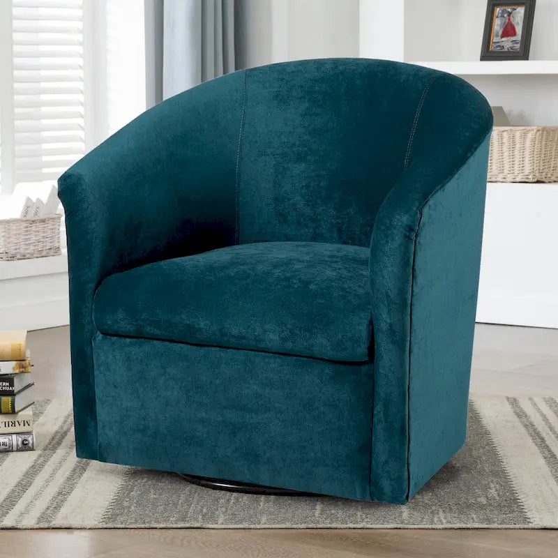 Fauteuil pivotant Ellery en microfibre moderne de Greyson Living-5