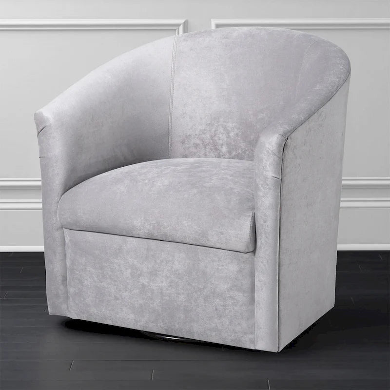 Fauteuil pivotant Ellery en microfibre moderne de Greyson Living-9