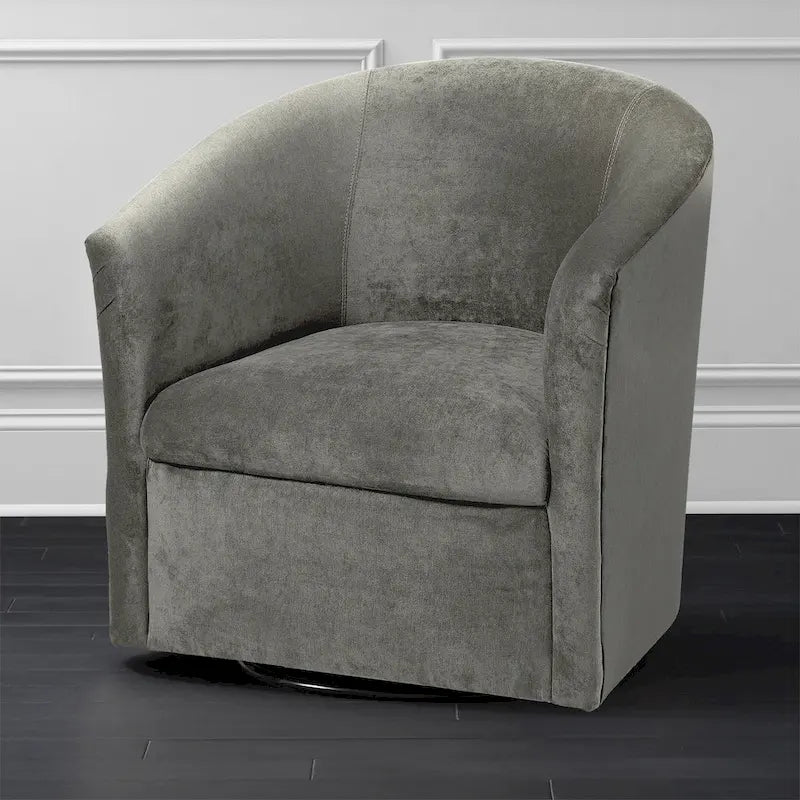 Fauteuil pivotant Ellery en microfibre moderne de Greyson Living-13
