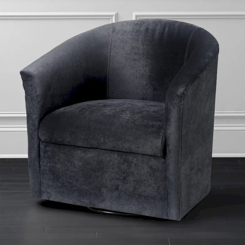 Fauteuil pivotant Ellery en microfibre moderne de Greyson Living-17