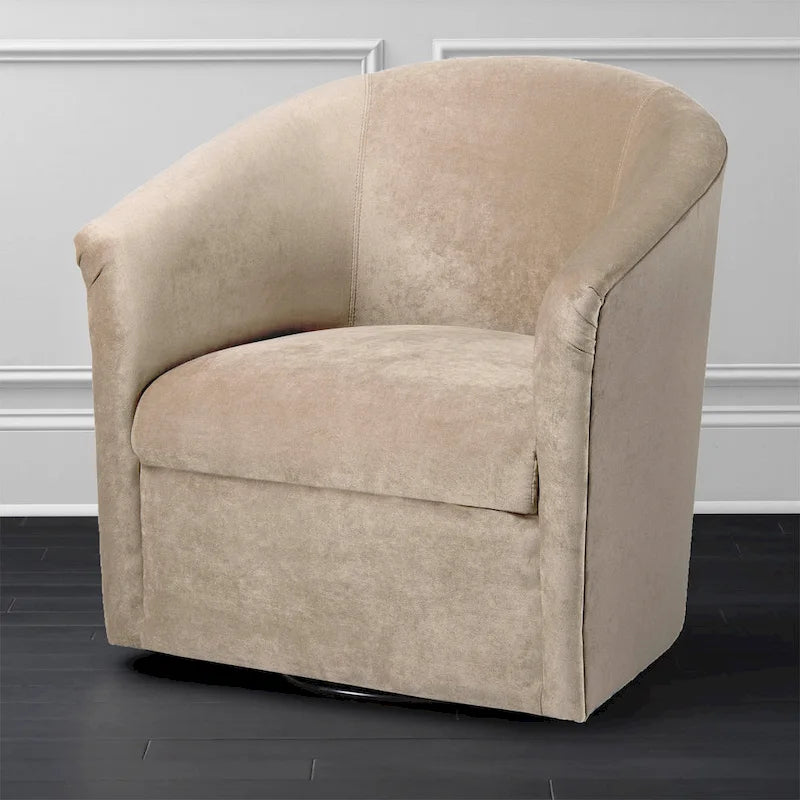Fauteuil pivotant Ellery en microfibre moderne de Greyson Living-21