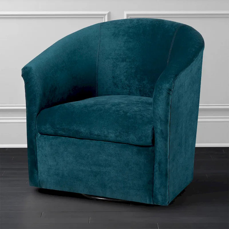 Fauteuil pivotant Ellery en microfibre moderne de Greyson Living-24