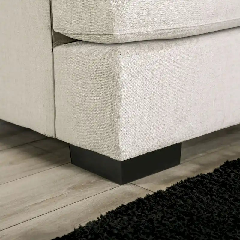 Canapé d'angle en chenille de style transitionnel Ilka, en forme de L, avec accoudoirs évasés, par Furniture of America-21