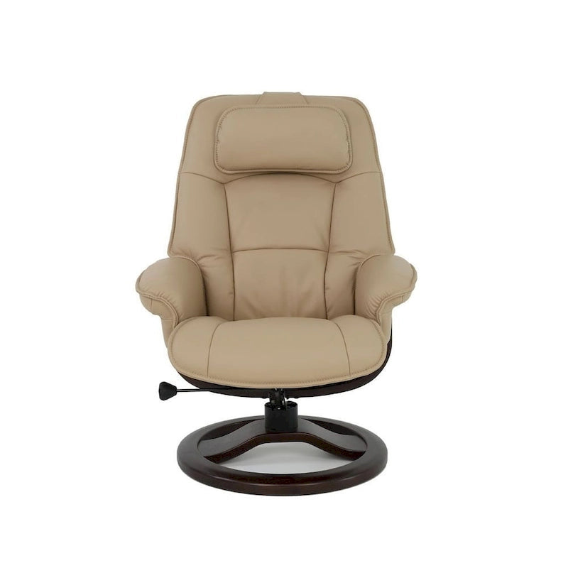 Fjords Admiral R Leather Recliner and Ottoman