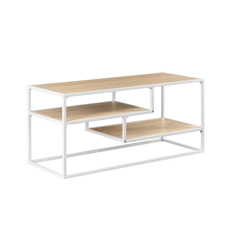Meuble TV moderne Middlebrook avec étagère flottante-6