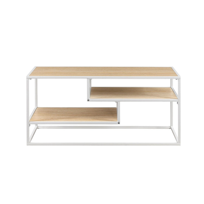 Meuble TV moderne Middlebrook avec étagère flottante-7