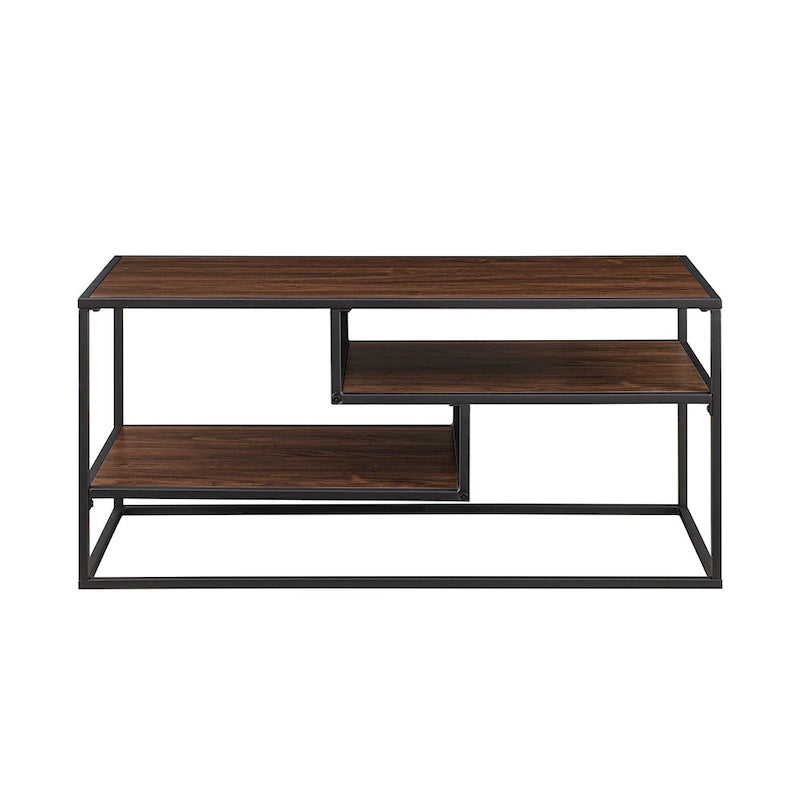Meuble TV moderne Middlebrook avec étagère flottante-15